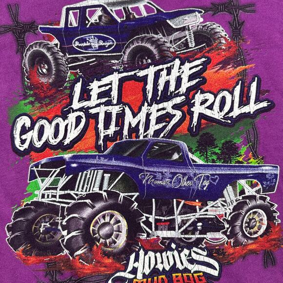 MV Sport Howies Mud Bog Monster Truck Graphic Pullover Hoodie Casual Sweater XL - Picture 15 of 16